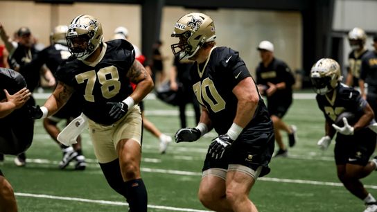 ‘Most confident he’s been in his career’: Trevor Penning embracing his move to guard (Analysis). Photo by Derick E. Hingle/NewOrleans.Football