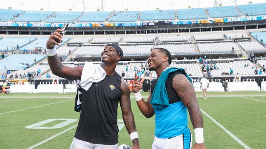 Travis Etienne Jr. back home with Saints: ‘Nothing could’ve stopped me from coming here’. Photo by Morgan Tencza/Imagn Images